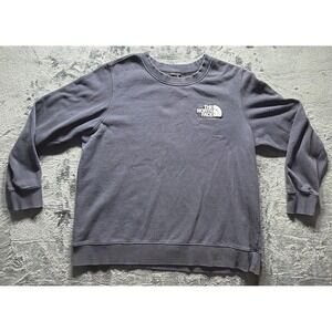 The North Face Crewneck Sweatshirt Blue. Embroidered Women's Sz. XL